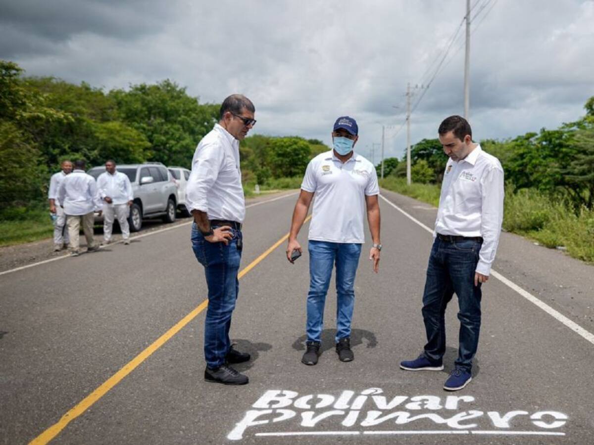 Entregaron obras en vía Punta Canoa, zona norte de Cartagena