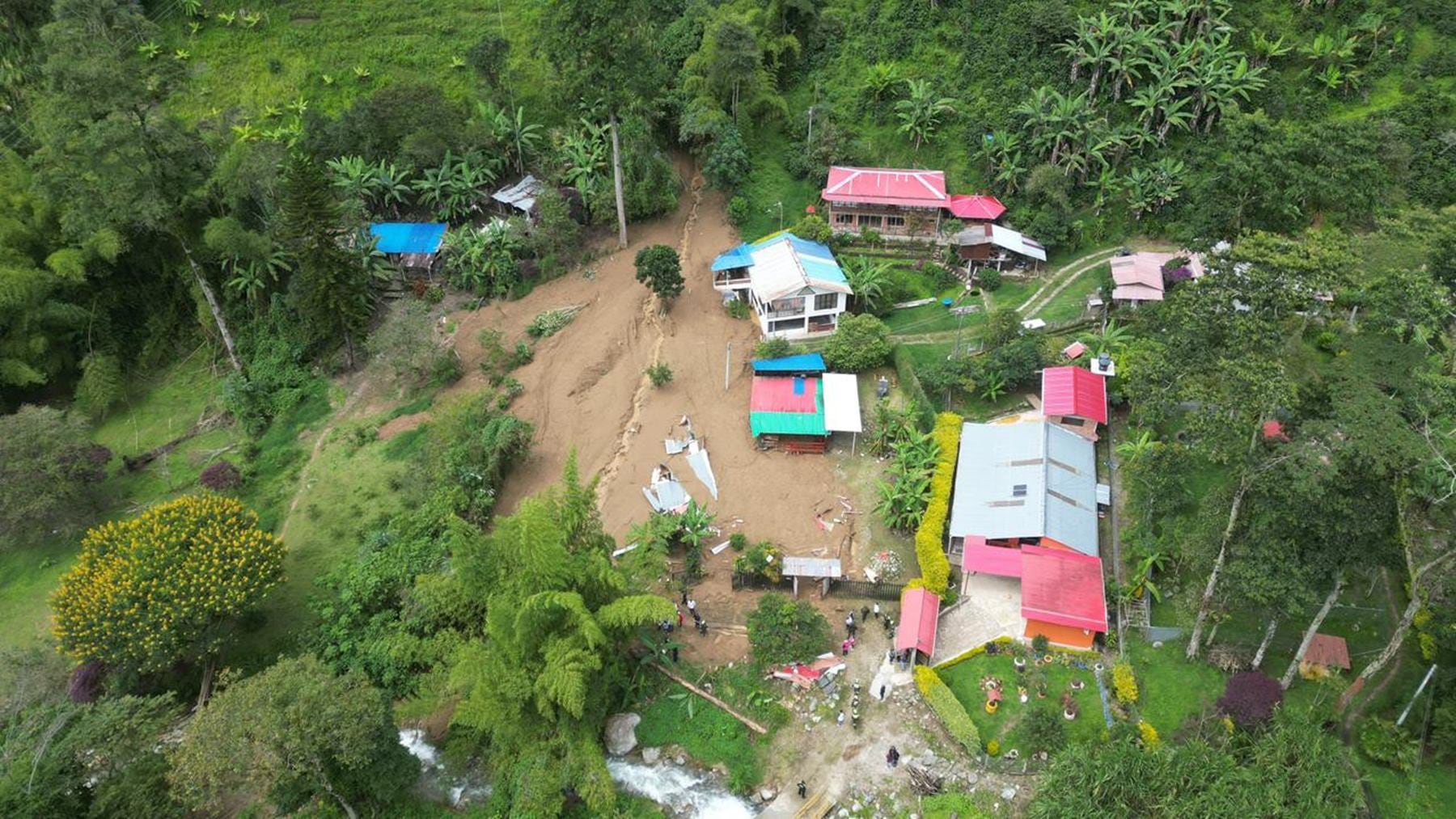 Sector La Cascada en el Cañón del Combeima