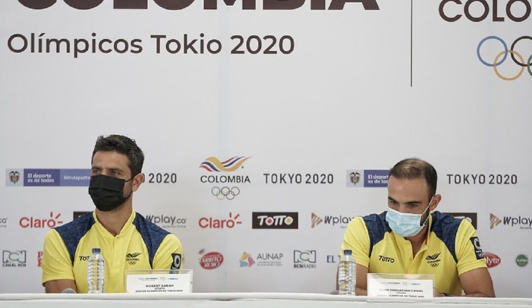 Robert Farah y Juan Sebastián Cabal antendieron a los medios tras su arribo a la capital del país.