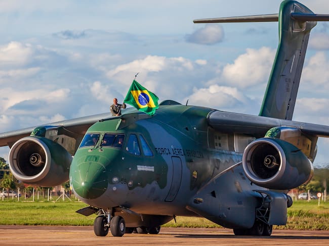 El avión de la Fuerza Aérea brasileña llegará a la ciudad de Pereira el 21 de agosto.
(Foto: Cortesía Fuerza Aérea de Brasil)