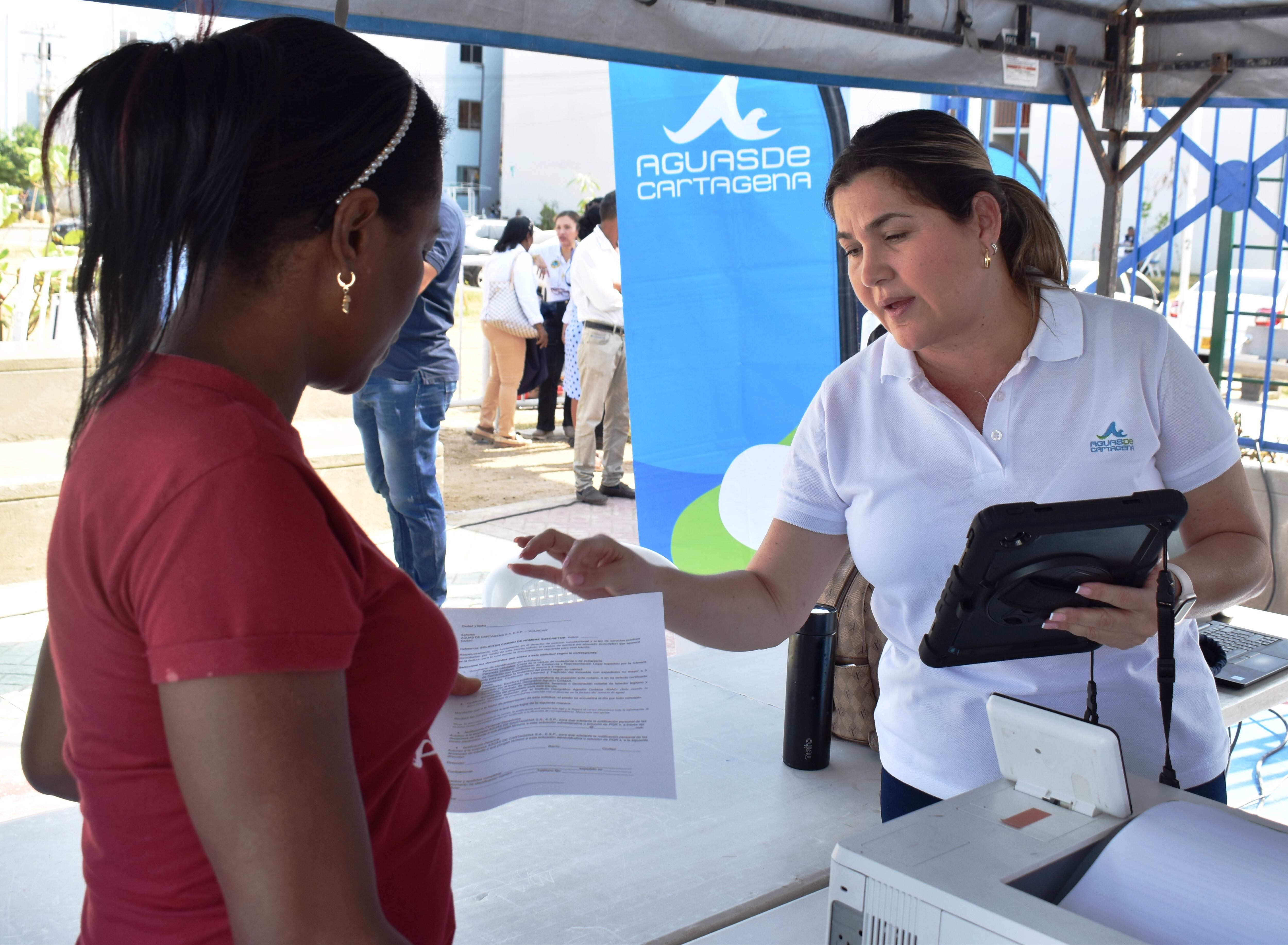Brigada especial de Aguas de Cartagena en la Boquilla