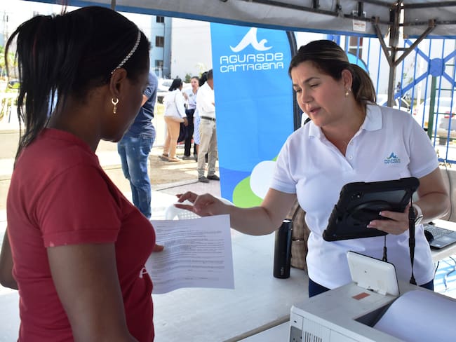 Brigada especial de Aguas de Cartagena en la Boquilla