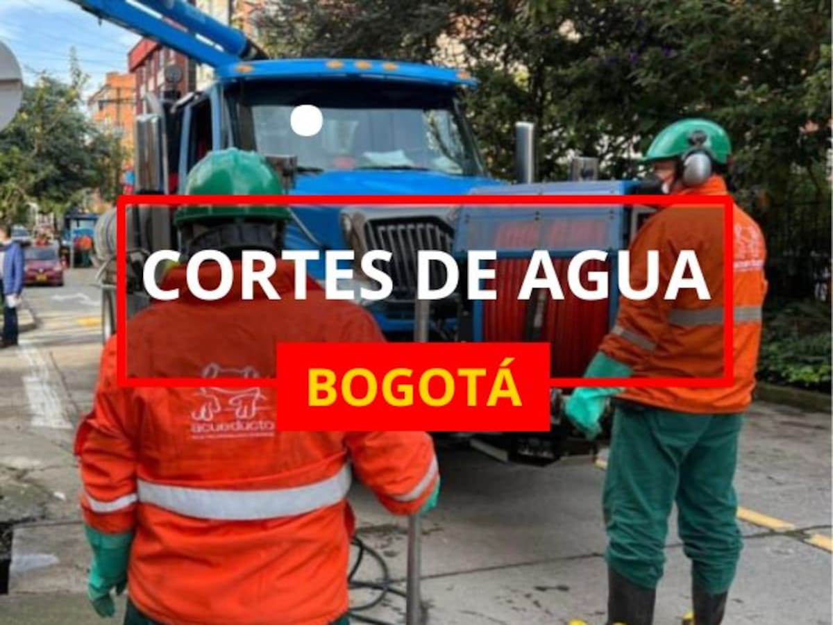 Cortes de agua en Bogotá: estas son las cuatro localidades afectadas