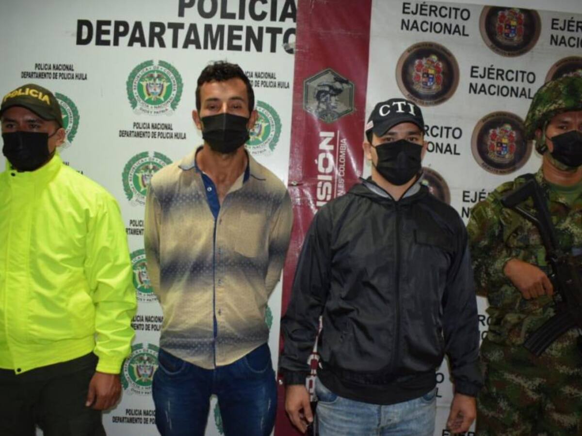 Capturado alias 'Cuchimino' en el Huila
