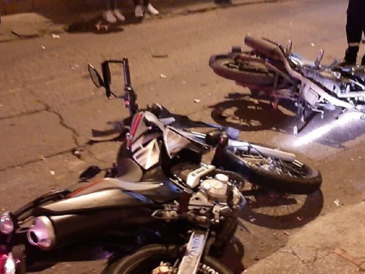 Fuerte accidente de tránsito que se registró en Anserma, dejó dos heridos