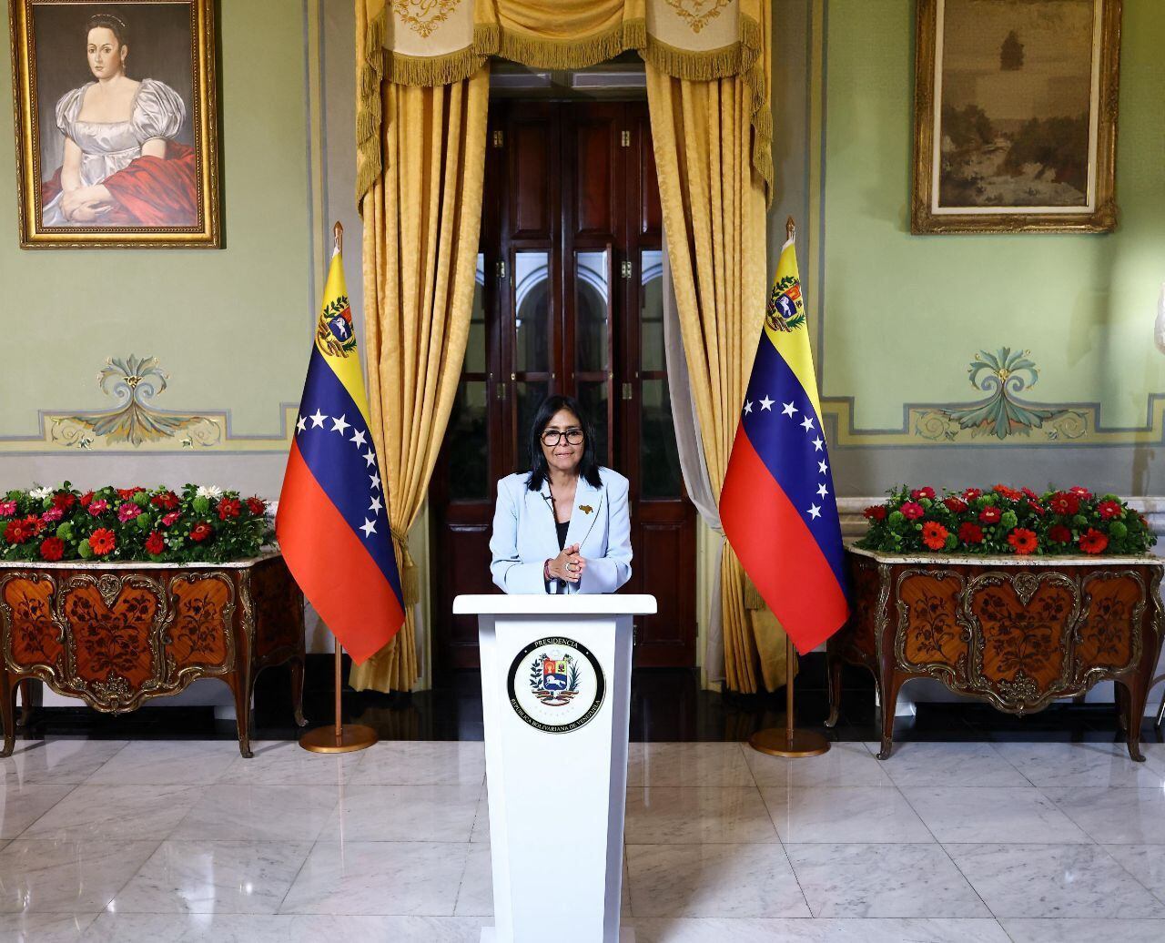 Foto de prensa presidencial de Venezuela