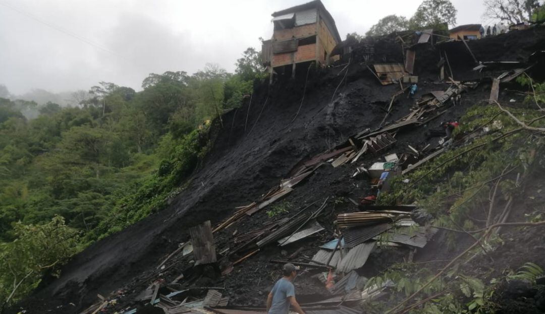 Deslizamiento de tierra en Quípama
