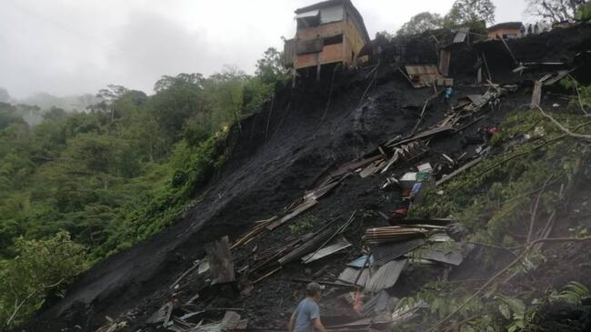 Deslizamiento de tierra en Quípama
