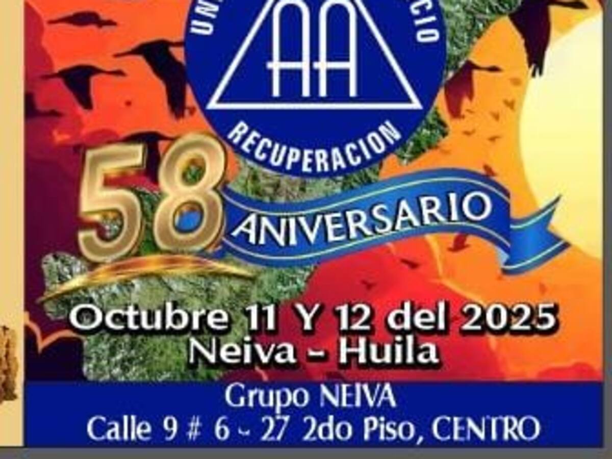 Neiva celebra aniversario mensaje de Alcohólicos Anónimos