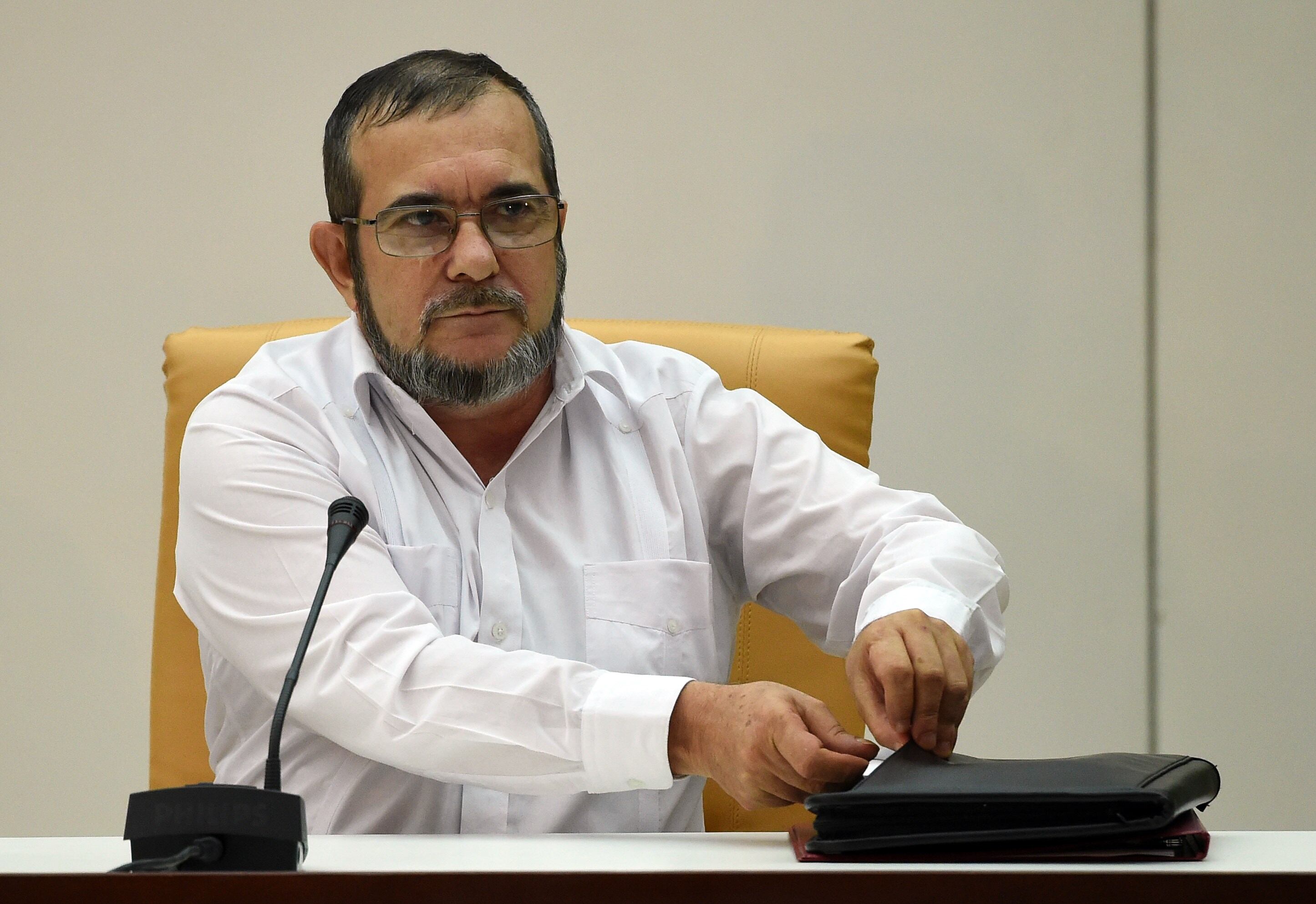 El exjefe de la guerrilla de las Farc, Rodrigo Londoño. Foto: LUIS ACOSTA/AFP vía Getty Images.