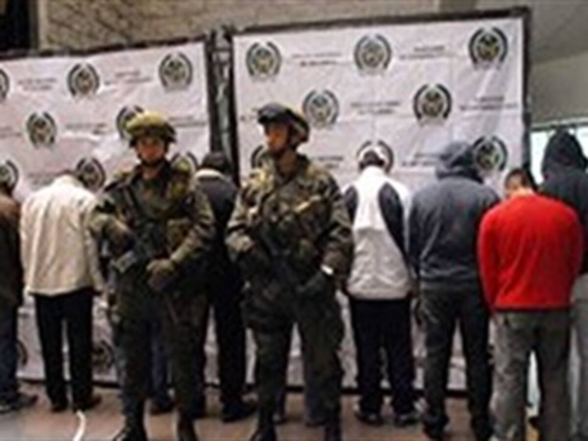 Capturan a ocho supuestos miembros de Los Rastrojos en el norte del Valle