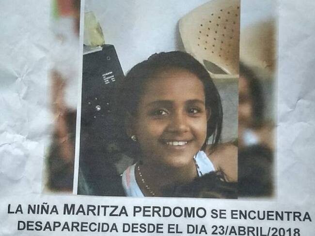 En Tarazá, despareció una niña de 12 años