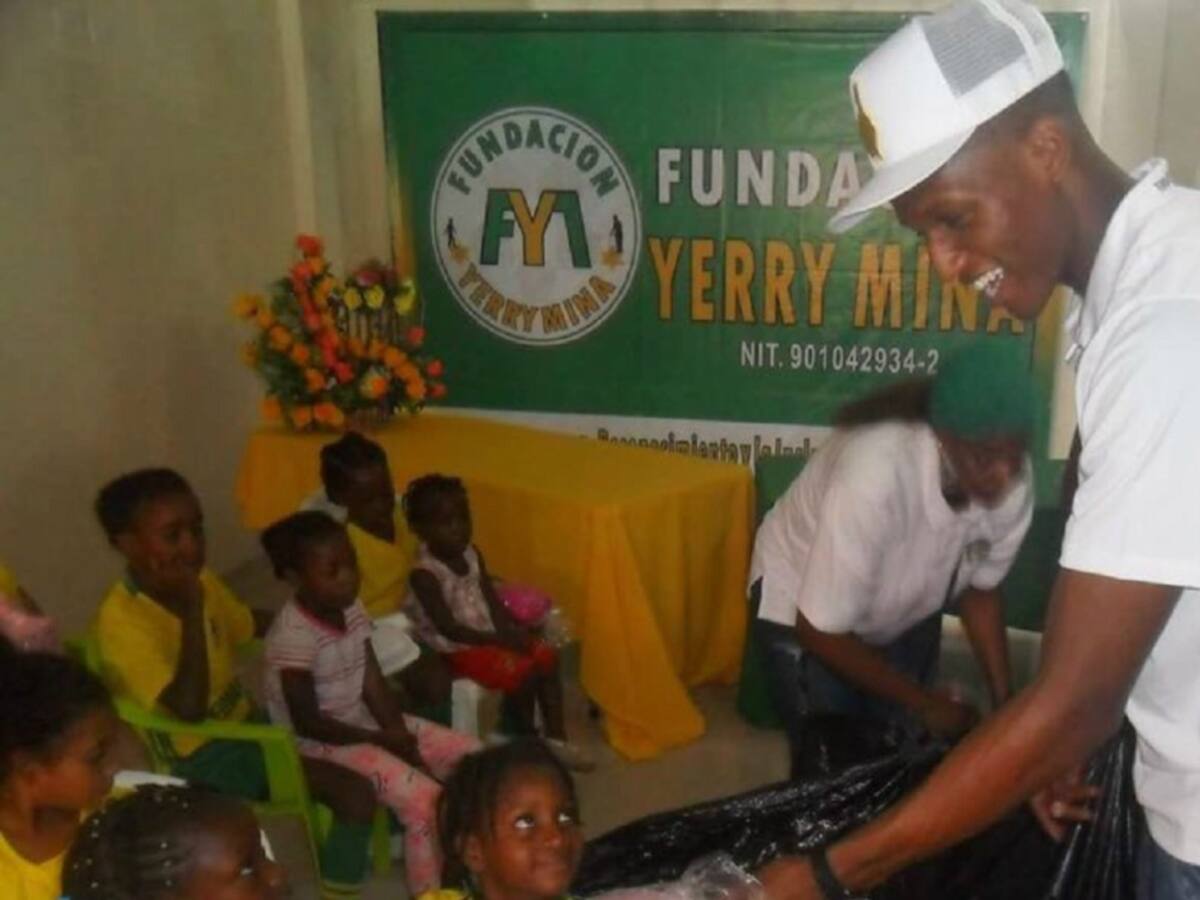 Conozca el acto de nobleza de Yerry Mina con su fundación