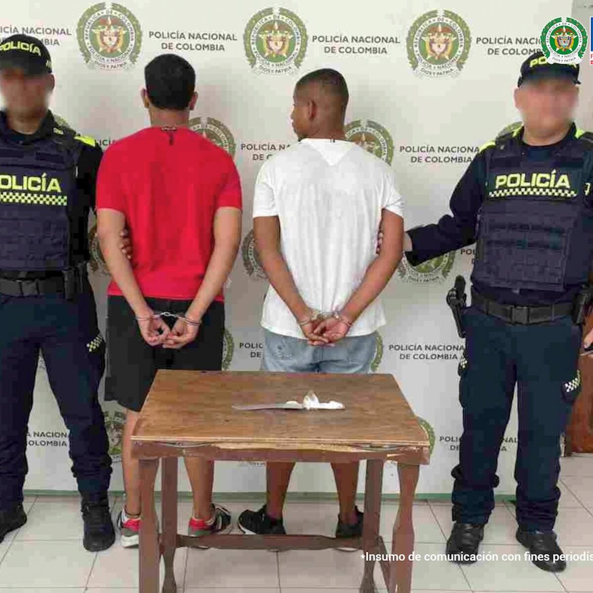 Asegurados cuatro hombres investigados por dos homicidios ocurridos en Bolívar