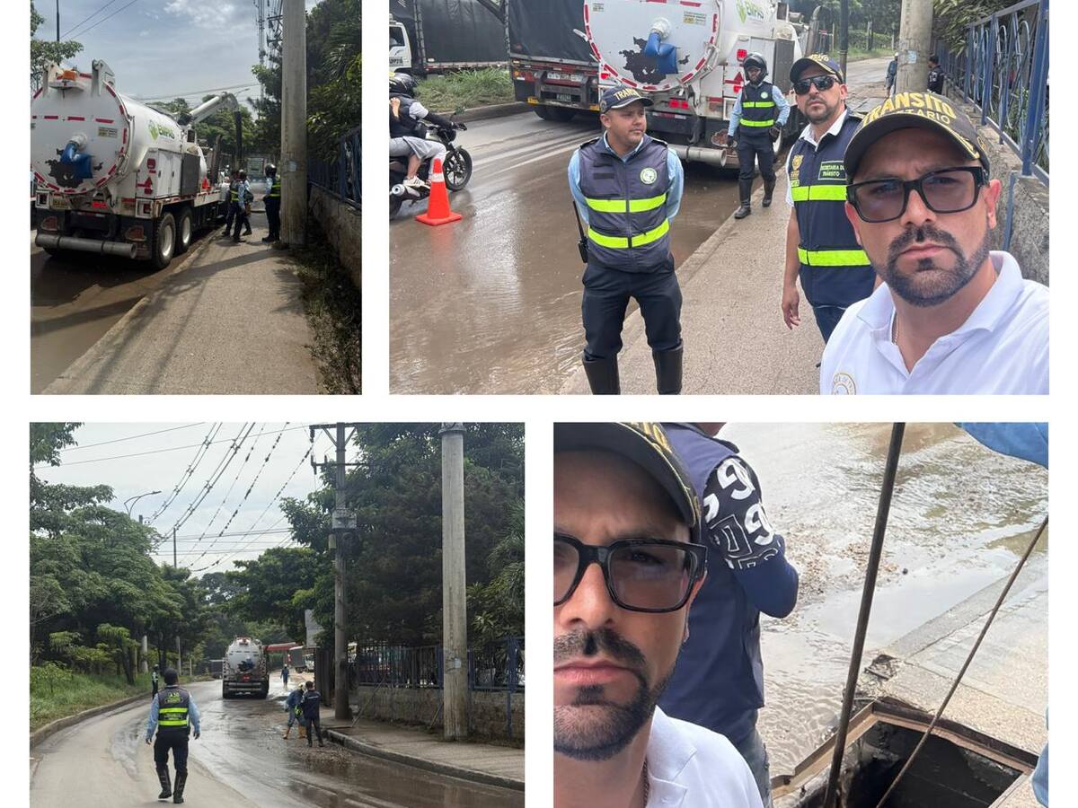 Caos vehicular HOY en Girón, Santander. ¿Qué ocurrió?