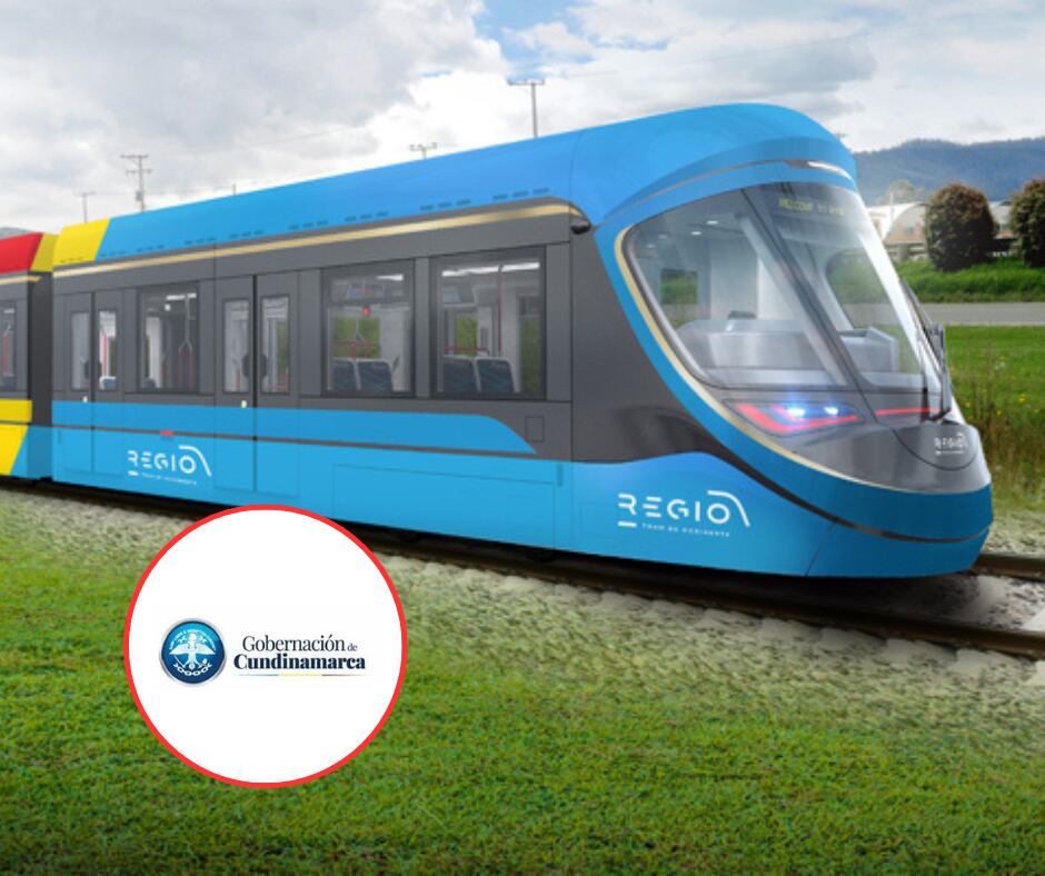 Regiotram de Occidente y Logo Gobernación de Cundinamarca (Gobernación de Cundinamarca)