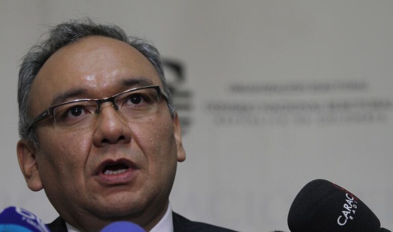 Presidente del Consejo Nacional Electoral, el magistrado Emiliano Rivera.