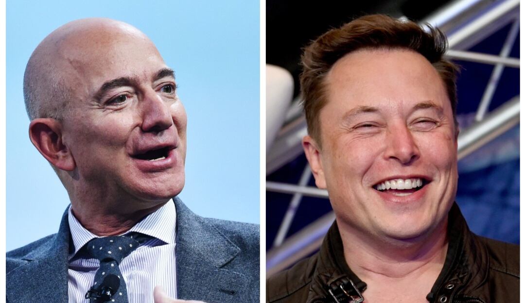 Elon Musk y Jeff Bezos, combate de jefes en el espacio