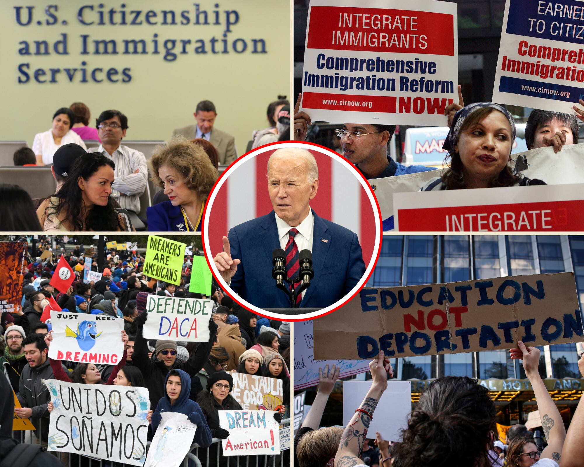 La Casa Blanca establecerá una serie de reformas que simplificarán la obtención de residencia o permiso de trabajo para cientos de miles de migrantes que viven en Estados Unidos.
(Foto: Caracol Radio / Getty )