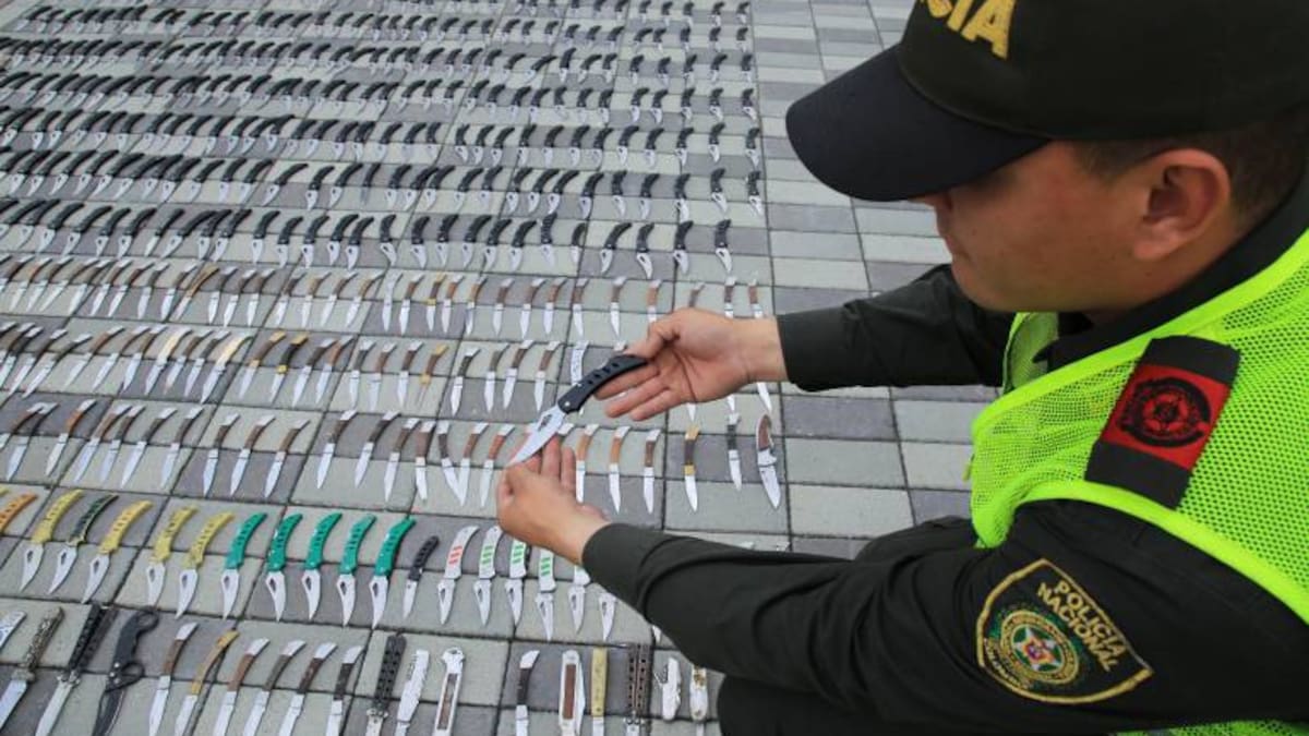 En promedio, cada cinco minutos decomisan un arma blanca en Manizales
