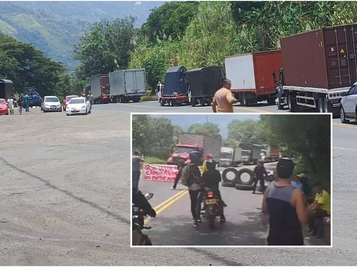 Transportadores bloquearon vía Calarcá – Alto de la Línea – Ibagué por incremento de ACPM