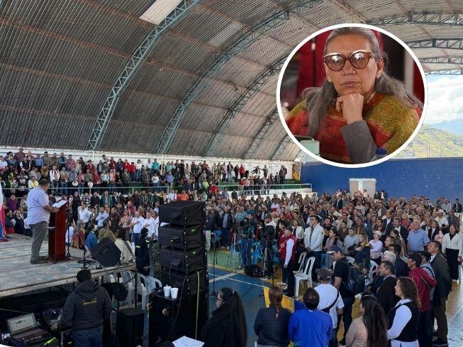 La viceministra de Ambiente Tatiana Roa acompañó la jornada. Imagen | Caracol Radio
