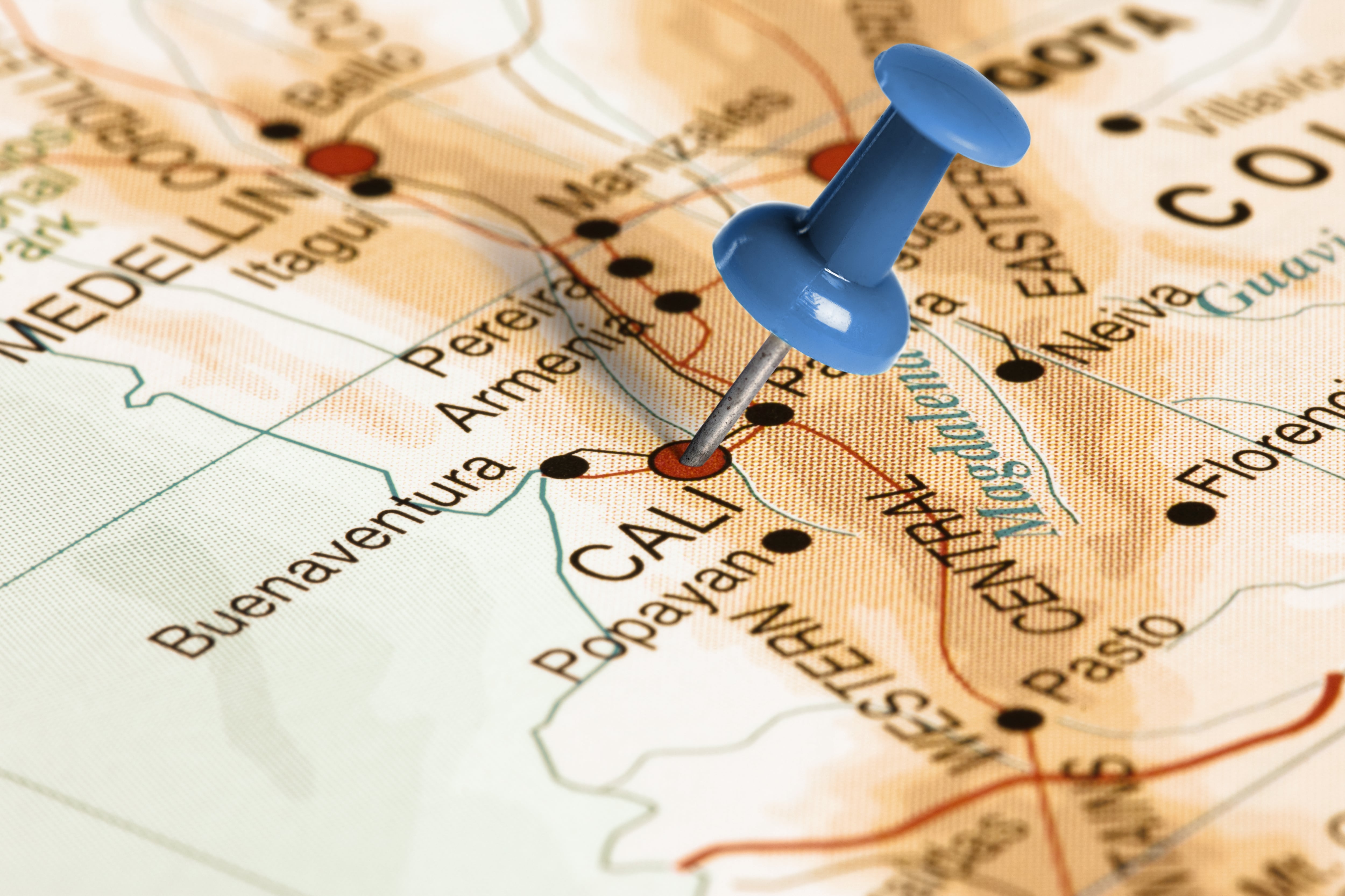 Imagen de referencia a mapa de Cali/ Getty Images