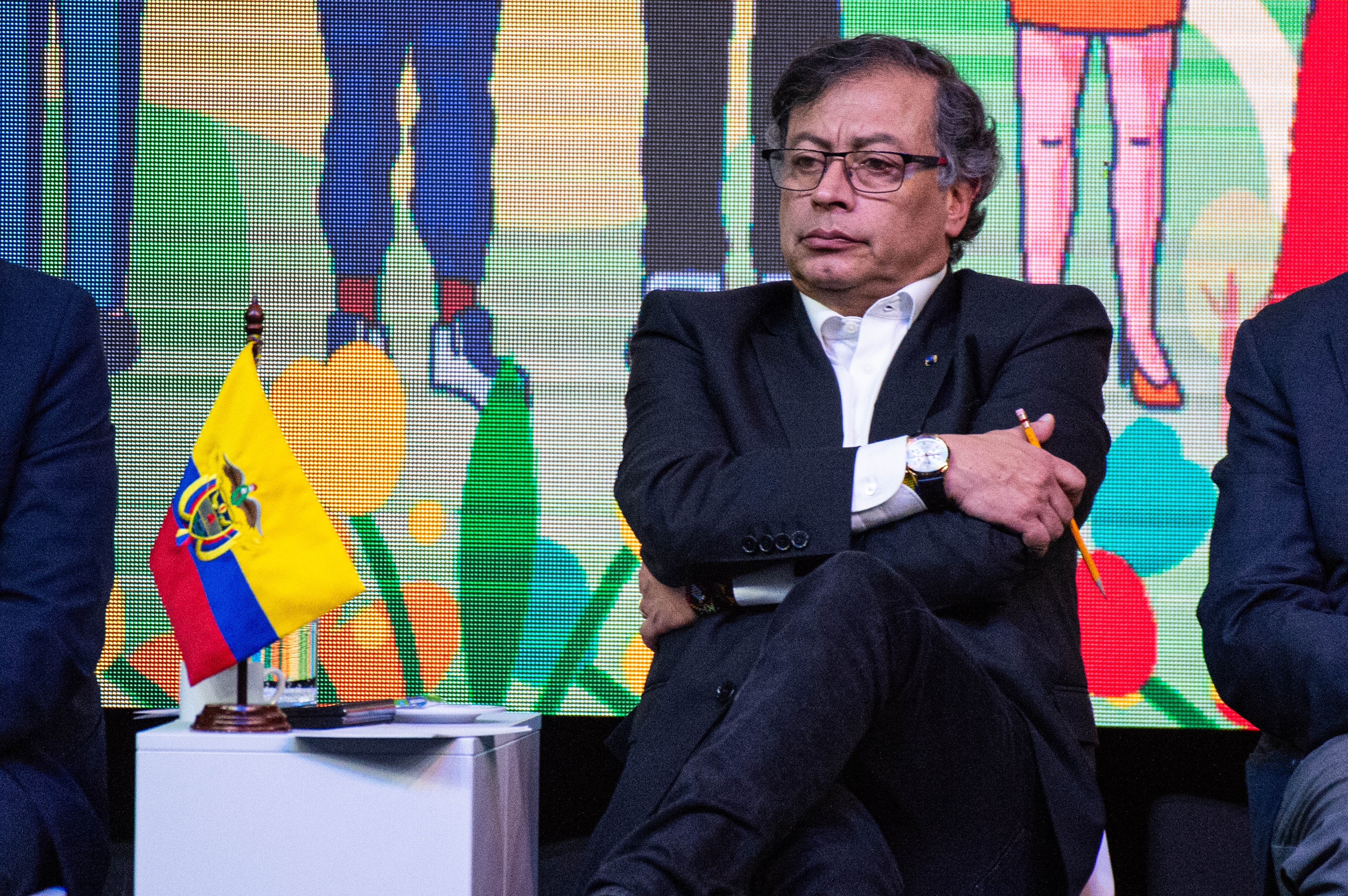 Presidente colombiano Gustavo Petro. (Foto de Sebastian Barros/NurPhoto vía Imágenes falsas)