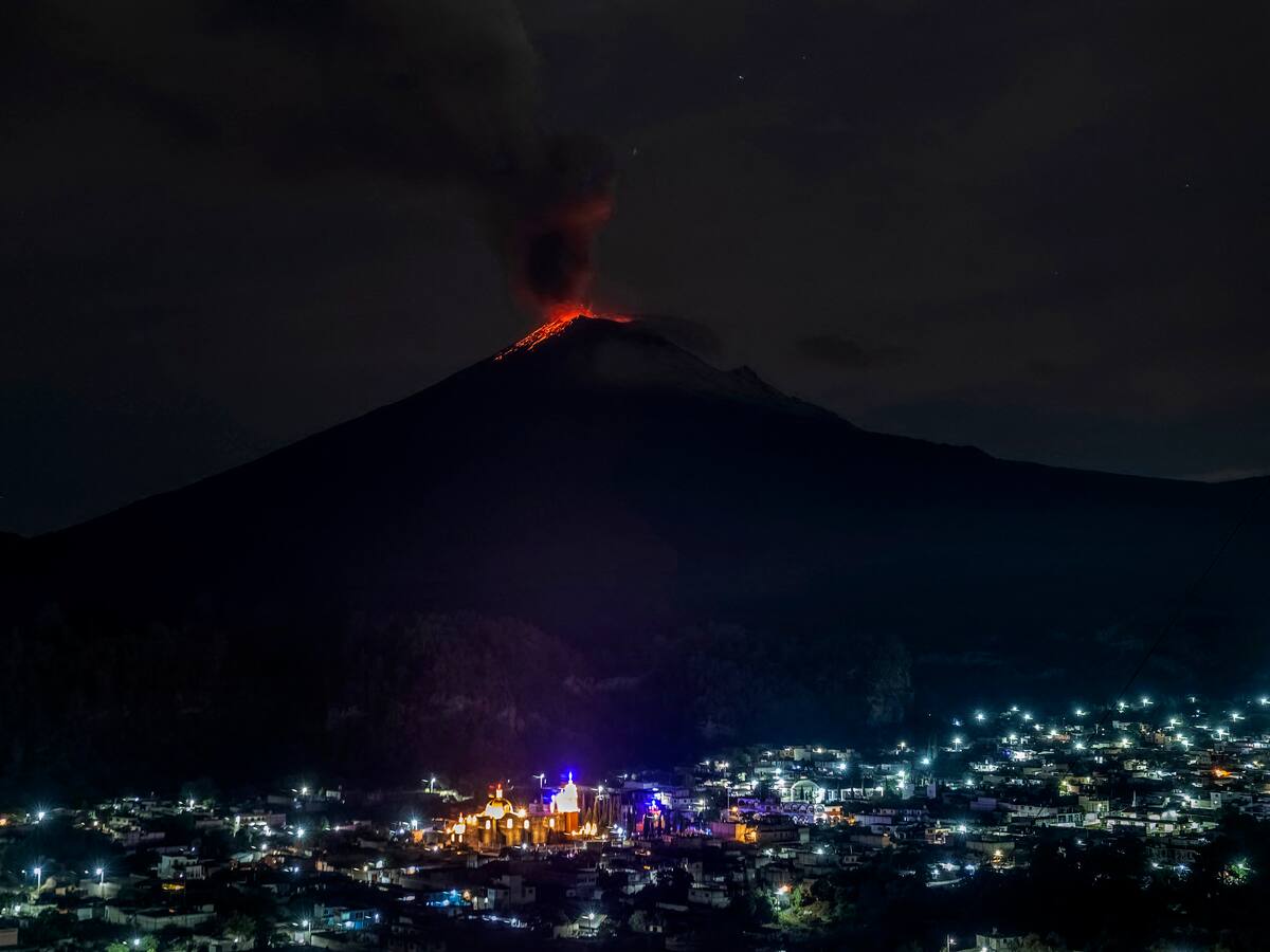 Gobierno de México supervisó ruta de evacuación en Puebla por volcán Popocatépetl