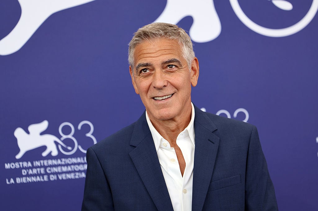 VENICE, ITALY - SEPTEMBER 02: George Clooney attends the Golden Lion For Lifetime Achievement Photocall during the 83rd Venice International Film Festival at Palazzo del Casino on September 02, 2026 in Venice, Italy. (Photo by Elisabetta A. Villa/Getty Images)