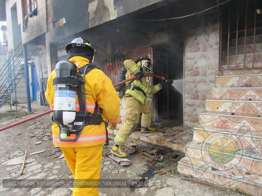 Incendio Yarumal- foto bomberos