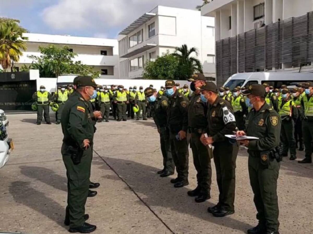 320 policías refuerzan seguridad en Barranquilla