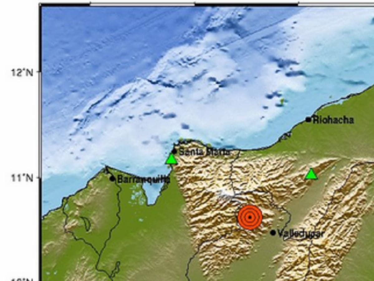 Se registra fuerte temblor en Valledupar, Cesar
