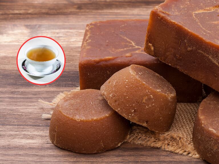 Panela en bloques y agua de panela (Fotos vía Getty Images)