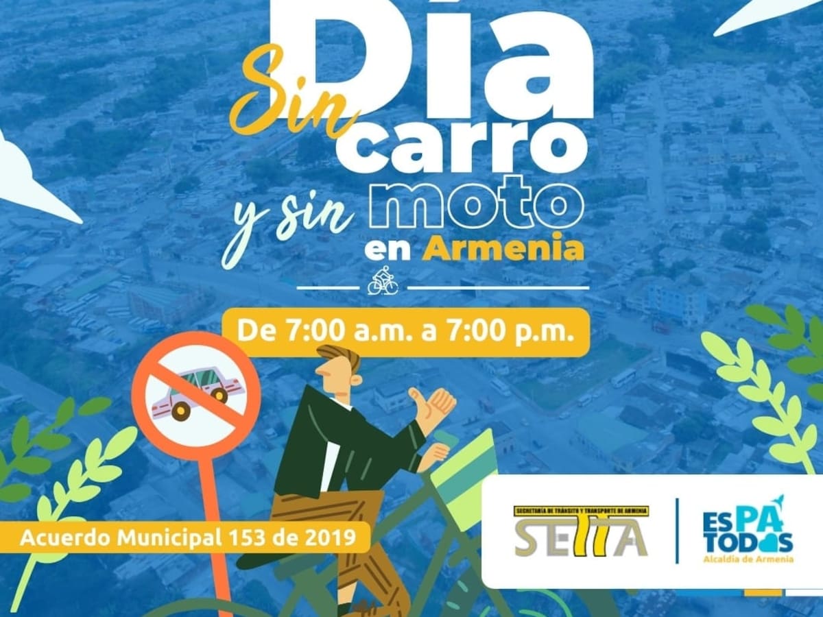 ¿Cuándo se va a realizar el día sin carro y sin moto en Armenia? Aquí les contamos