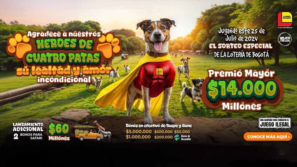 Gane $14.000 millones con el Sorteo Especial de la Lotería de Bogotá este 25 de Julio
