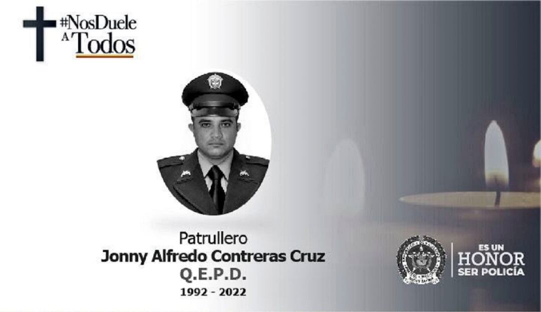 Policía asesinado en Aguachica 