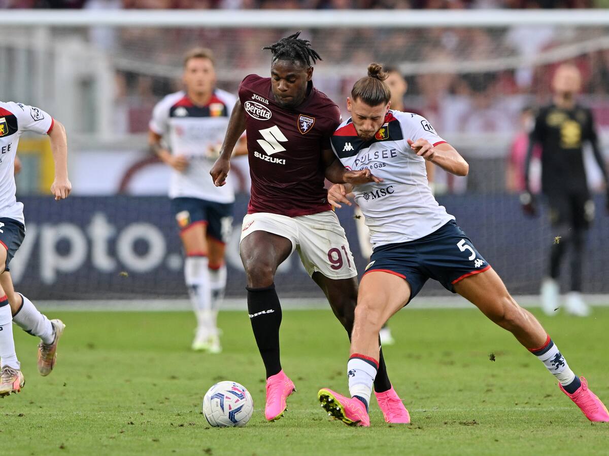 Duván Zapata debutó como titular con el Torino