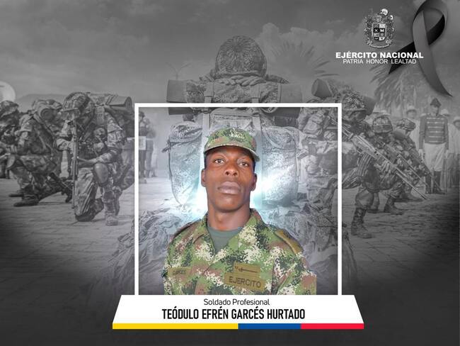 Soldado profesional Teódulo Efrén Garcés Hurtado