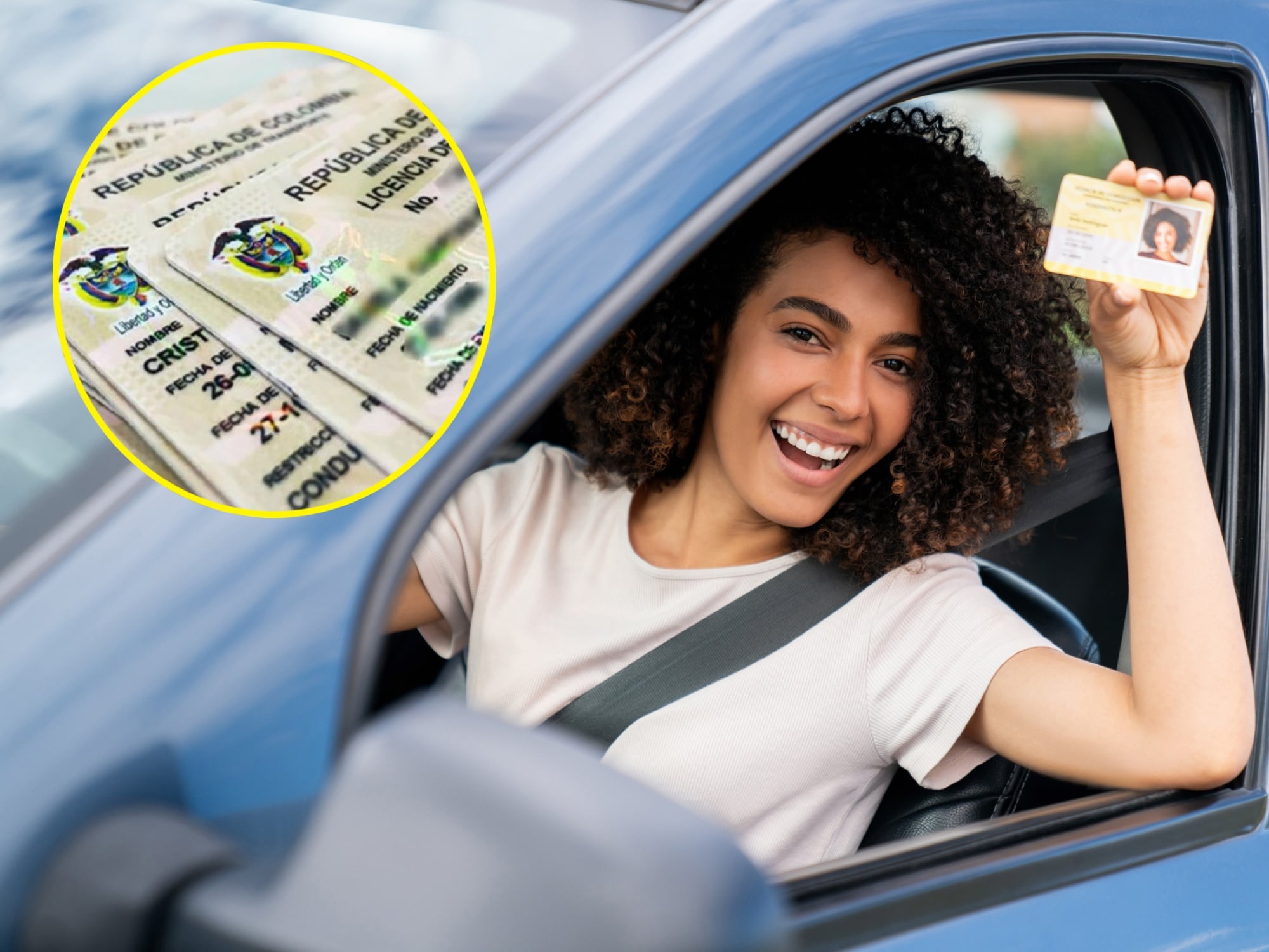 Licencias de conducción colombianas, imagen de referencia // Min Transporte. Mujer sonriendo. I Foto: Getty Images.