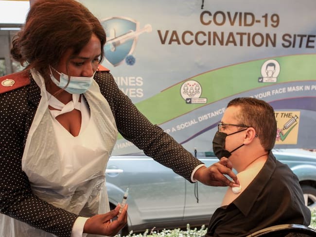 Vacunación en Sudáfrica