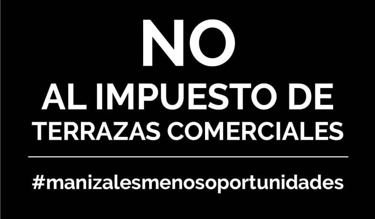 Imagen que promociona el rechazo a proyecto de la alcaldía de Manizales