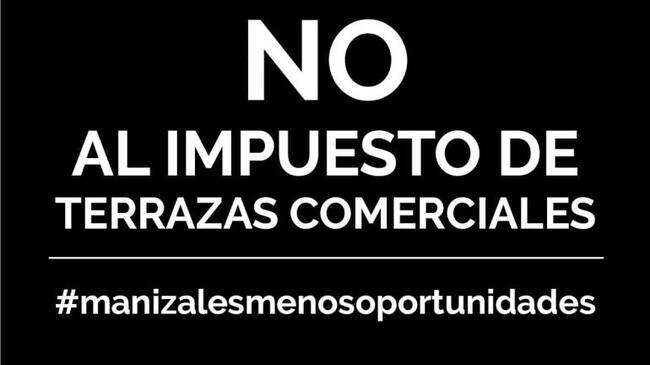 Imagen que promociona el rechazo a proyecto de la alcaldía de Manizales