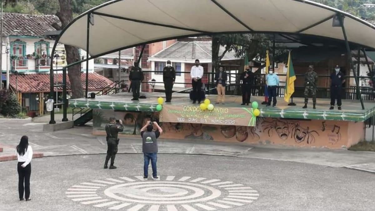 1000 días sin homicidios completó el municipio de Córdoba en el Quindío