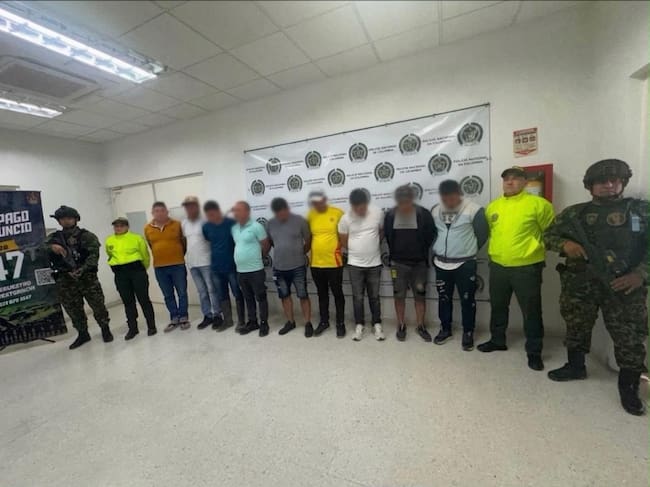 Capturadas diez personas señaladas de enviar cocaína a Centroamérica y Europa. / Foto: MinDefensa.