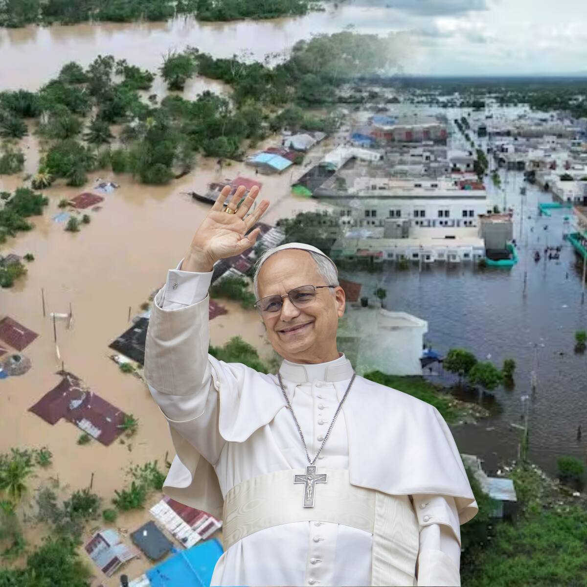 Papa León XIV pide enviar ayuda a Colombia para atender inundaciones
