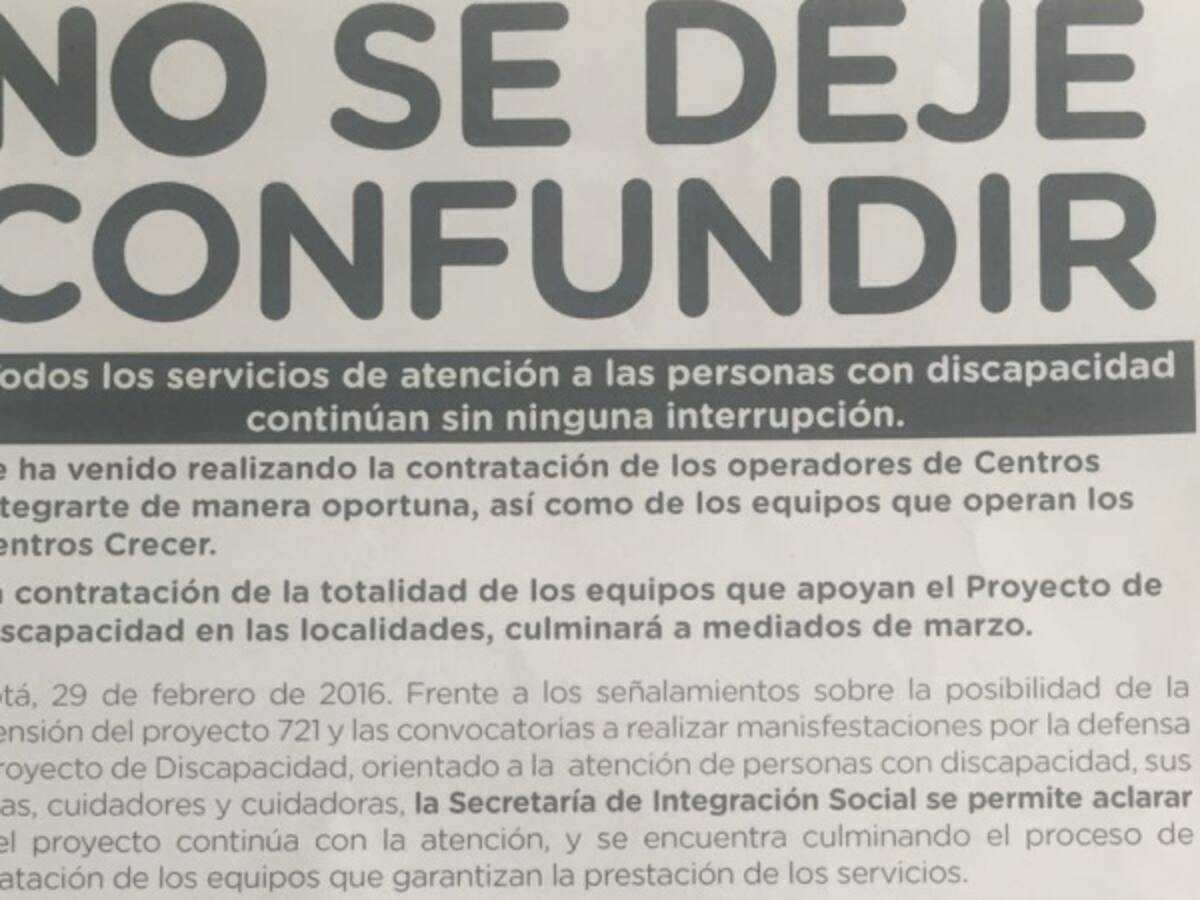 Distrito advierte que ciudadanos que protestan en Bogotá están siendo engañados