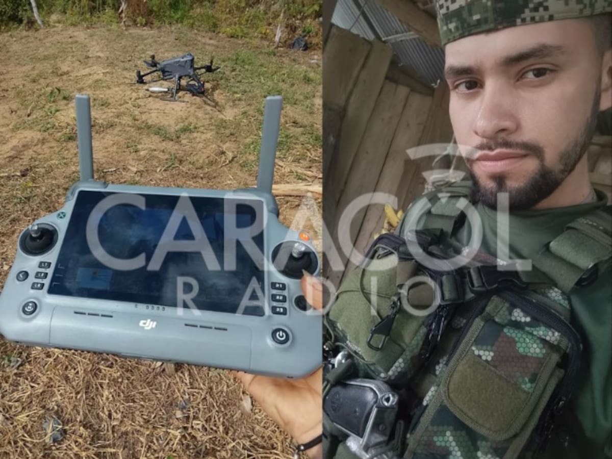 El dron que estaría usando ‘Primo Gay’, cabecilla de disidencias de Calarcá para ubicar las tropas