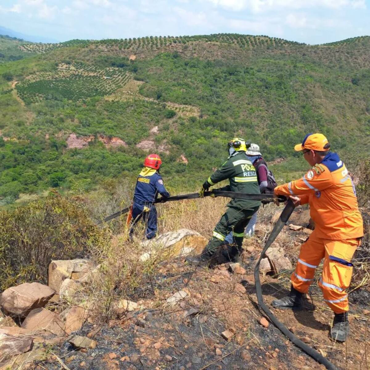 Se reactivó el incendio en Chocoa