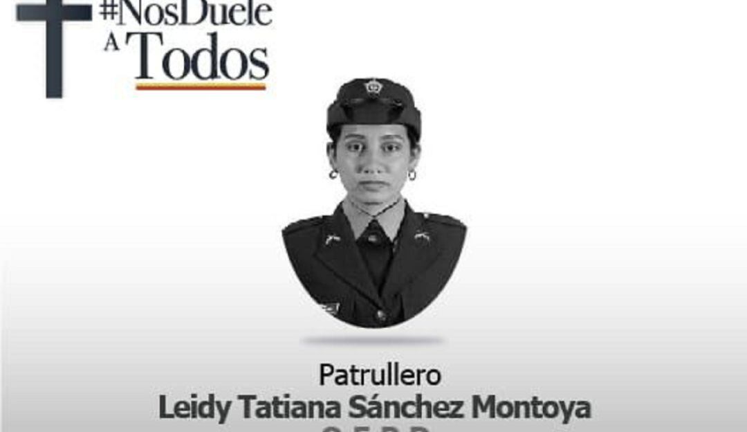 Patrullera Leidy Sánchez Montoya.